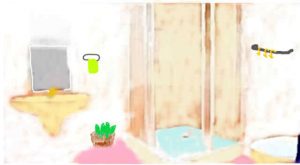 Small bath with small plant edited